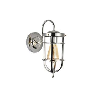 Richmond Elegant Polished Chrome Bulkhead Wall Light